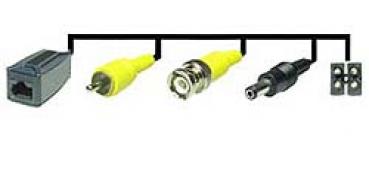 Netzwerk-Sender, RJ45-Ausgang und Eingänge für Video, Audio, 12V, RS485 (steckerfertig)