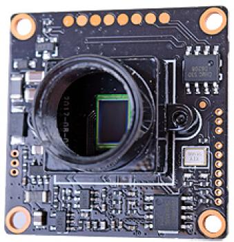 1/2,8“ Farb-Platinenkamera ohne Objektiv, OSD, 1300H/0,3milliLux/F1,4, 32x32mm, SonyCMOS, 12V DC