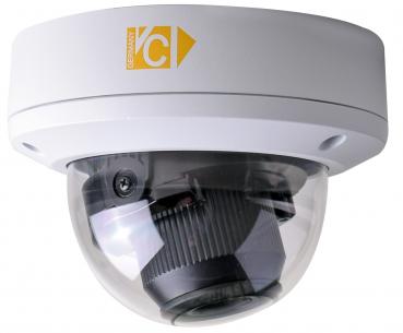 1/2,8" 4in1 5/4/2MP LED-OSD-Kuppelkamera, UTC, 88-26°Motorzoom,IR35m,vandalismusge.,12V DC,Außen