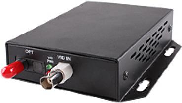 1-Kanal-Glasfaser-Sender, Multimode, ST-Norm, 4km, 1 Faser, inkl. Netzteil 5V DC