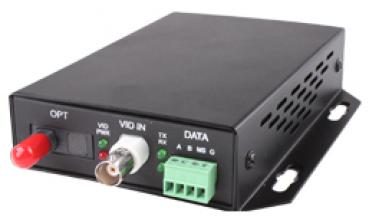 1-Kanal-Glasfaser-Sender, Multimode, RS485, ST-Norm, 4km, 1 Faser, inkl. Netzteil 5V DC