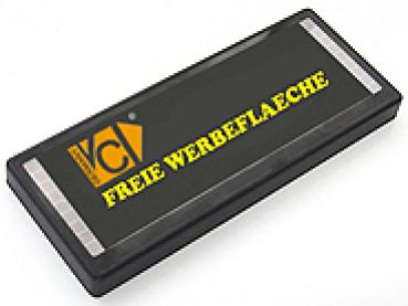 Variables ganzflächiges Display 128x52mm, mit blinkender LCD-Beleuchtung über Solar