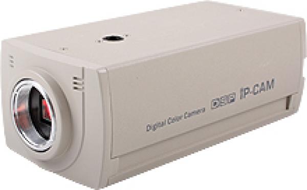 IP-Farbkamera, CS-mount, 12V DC/230V AC, 520TVL, D1, 720x576, RJ45, für manuelles Obj.