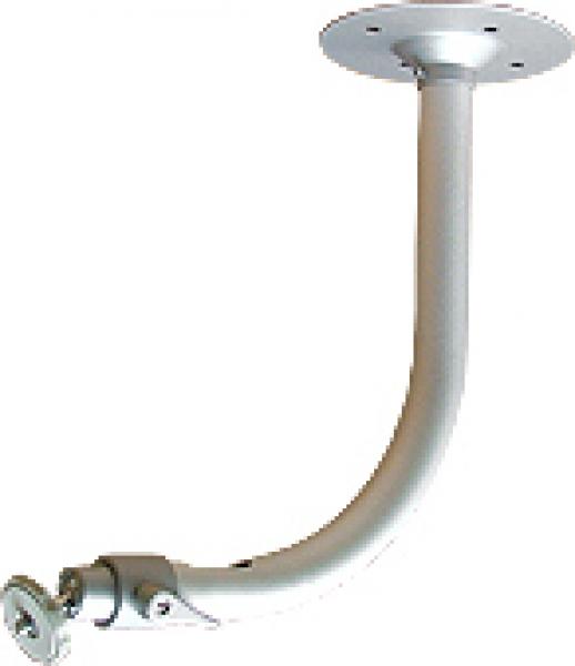 Kamera-Deckenhalter, Metall, silber, 5kg Last, 242x204mm, 90°, interne Kabelführung, für Innen